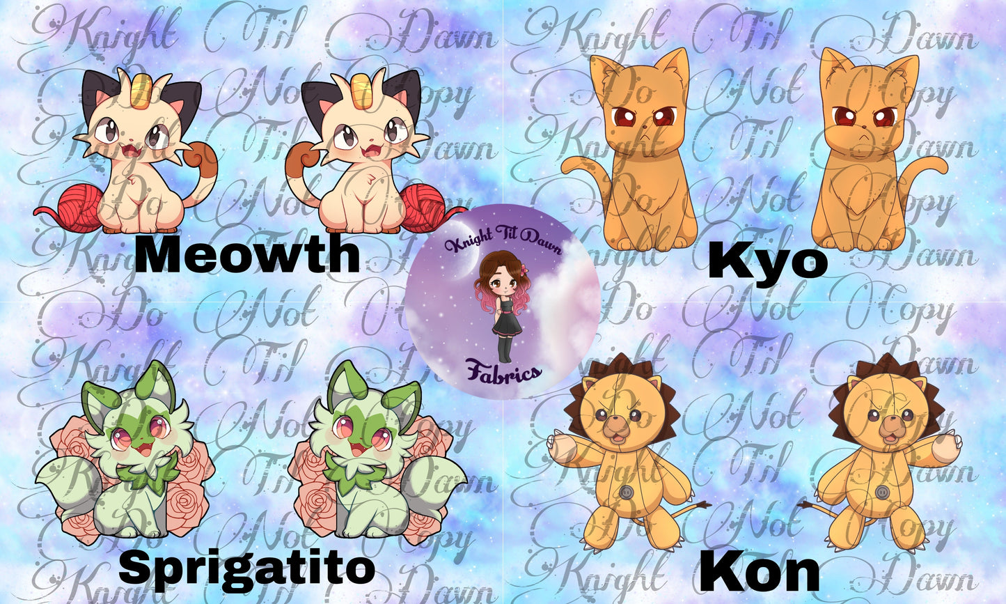 Anime Cats Plushie Panels (Retail)