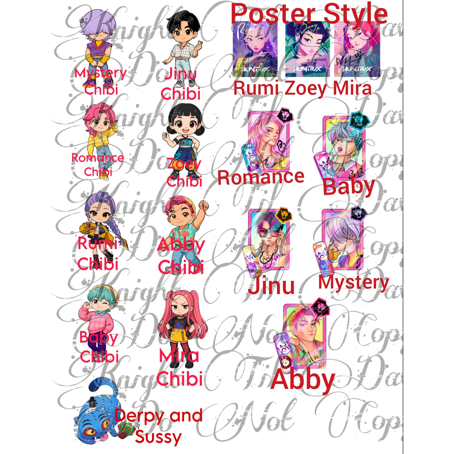 KPOP Woven Child Panels