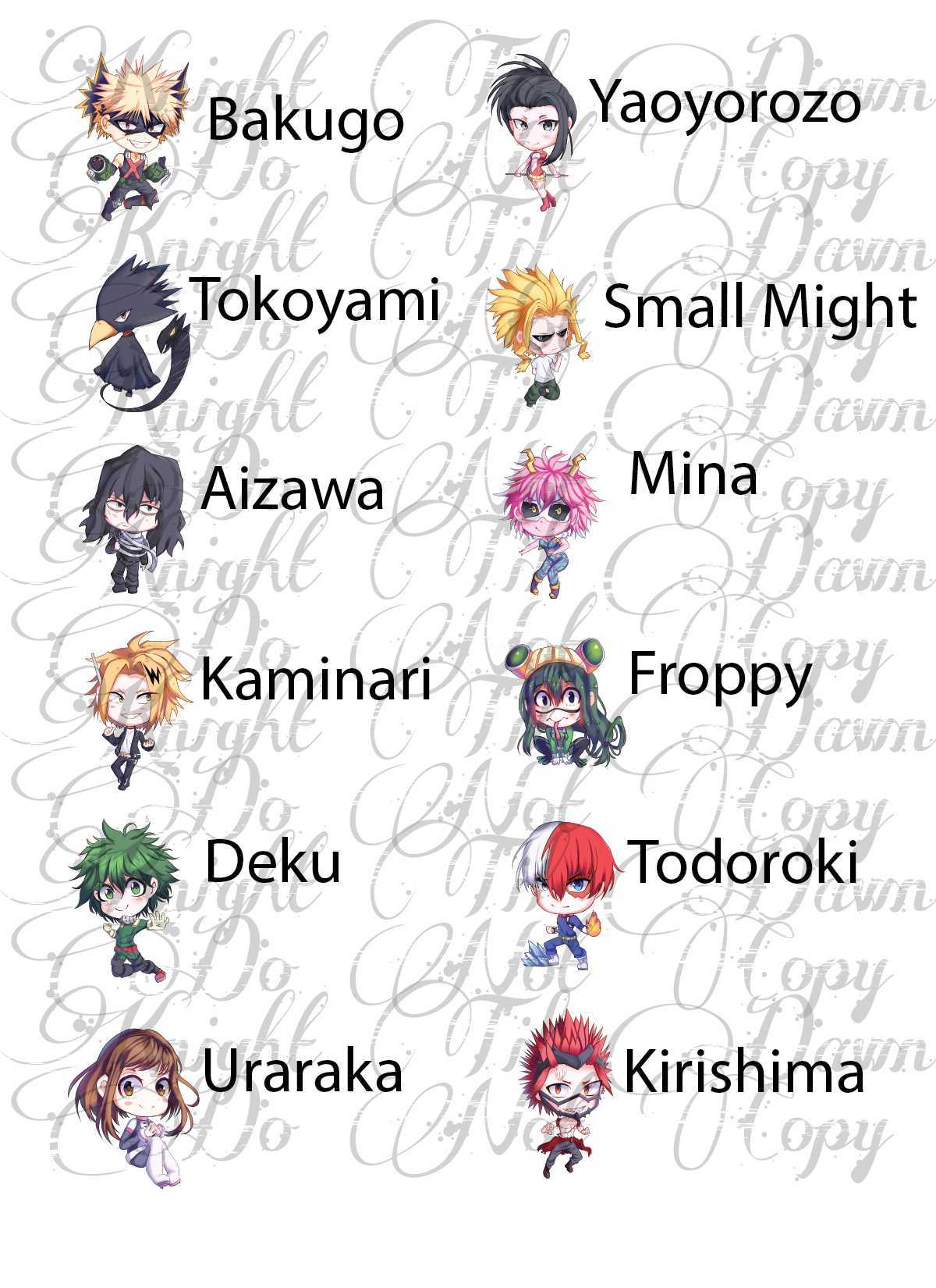 My Hero Plushie Panels (Preorder)