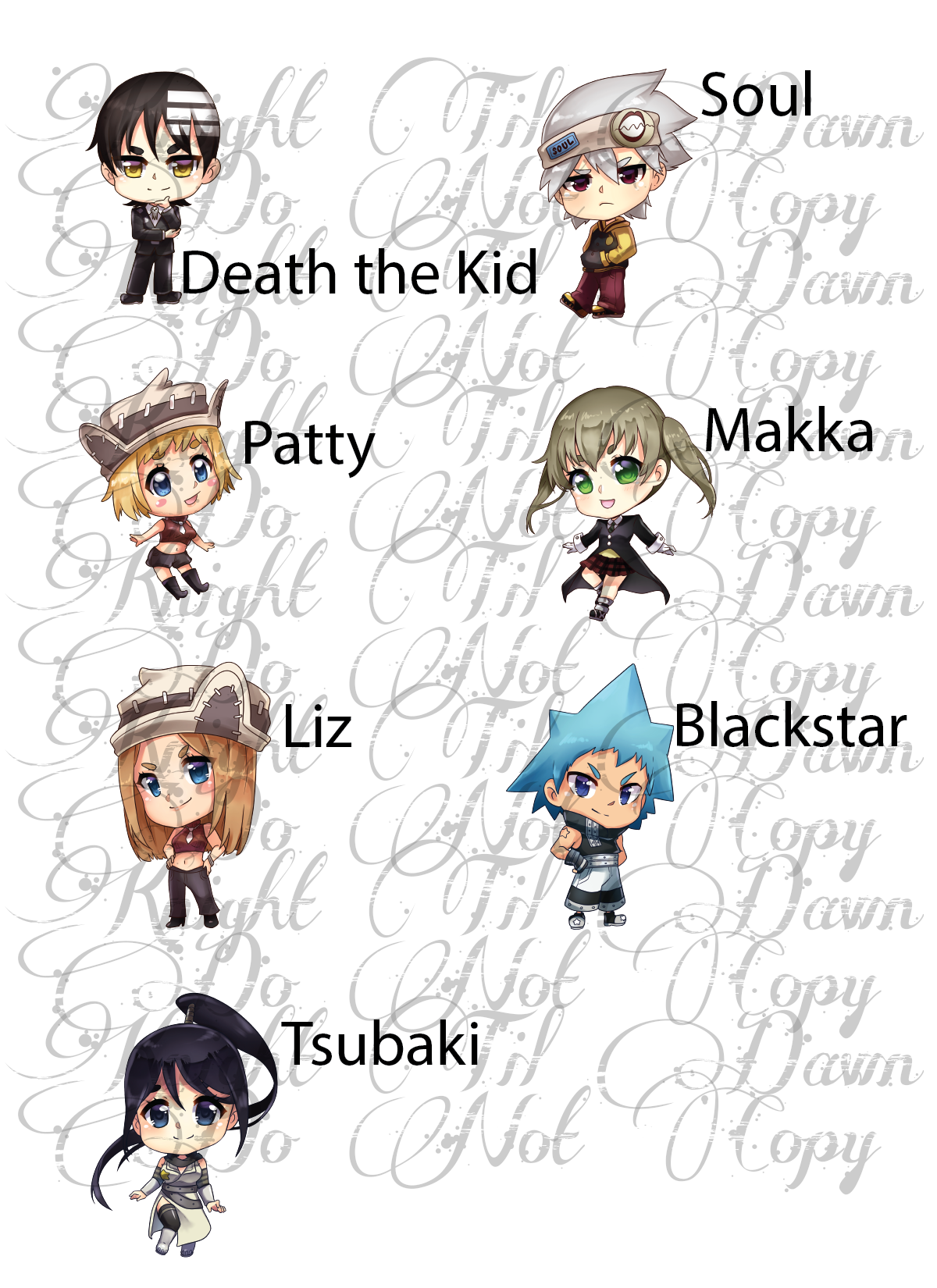 Weapons and Meisters Plushie Panels (Preorder)