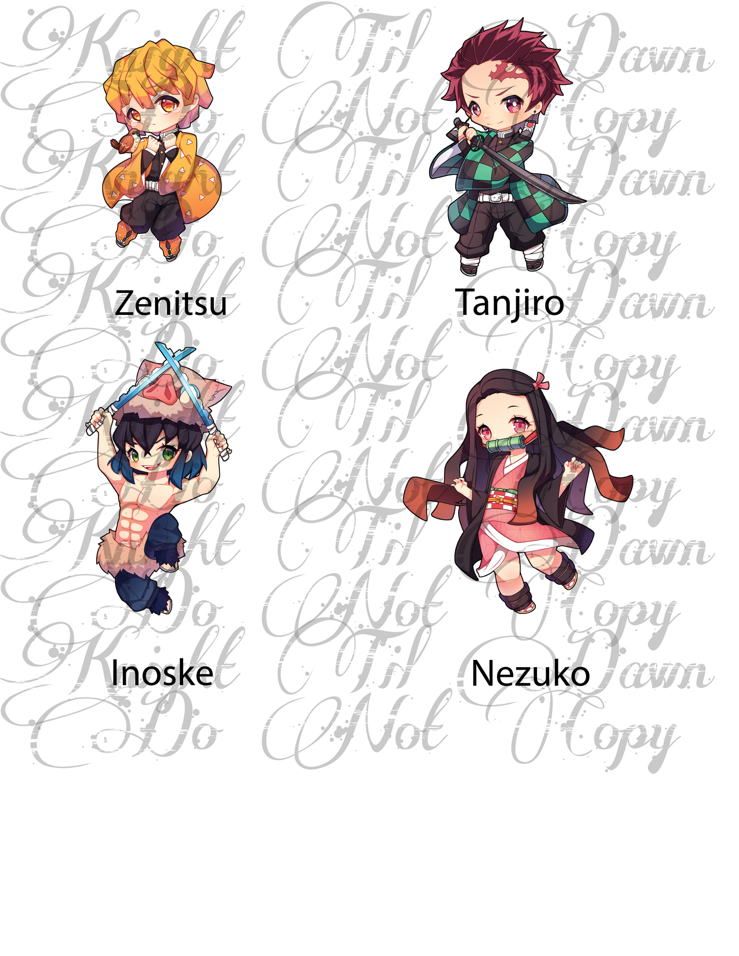 Kimetsu Plushie Panels (Preorder)