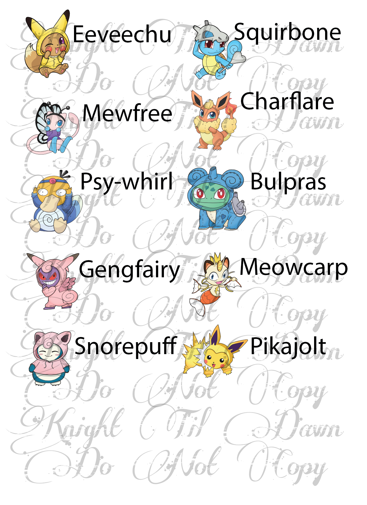 Cosplay Cuties Plushie Panels (Preorder)