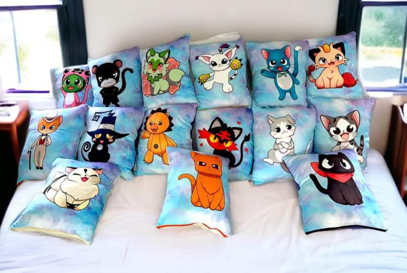 Anime Cats Plushie Panels (Pre-order)