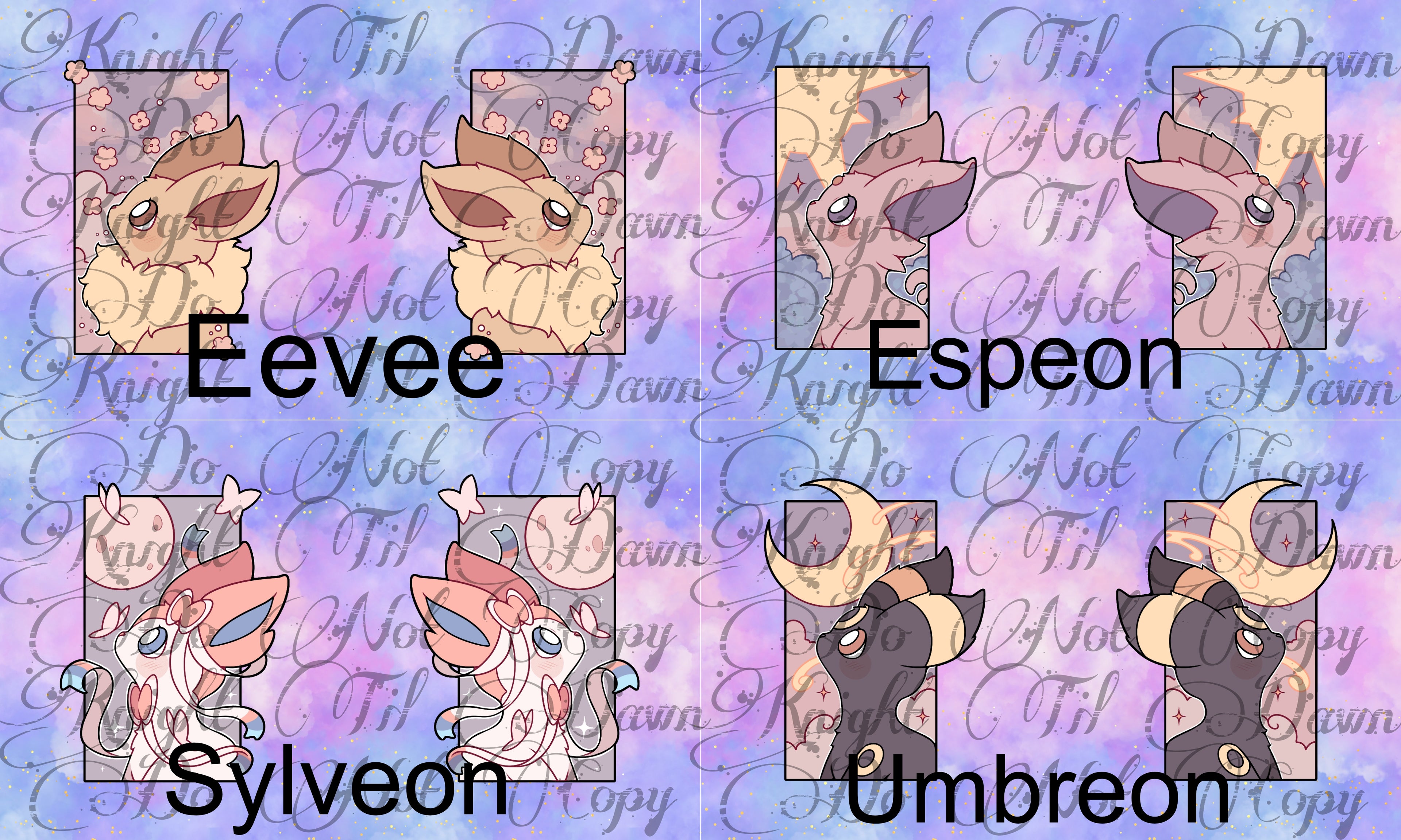 Evelution Frame Plushie Panels (Preorder)