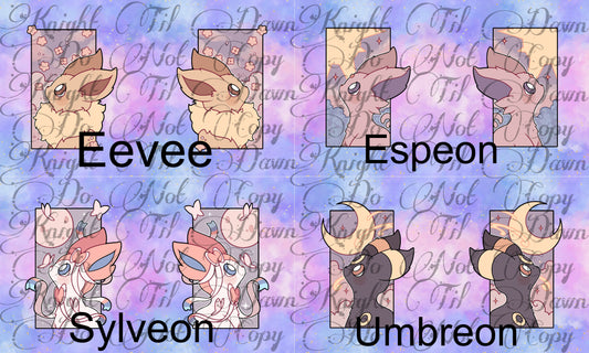 Frame Eeveelutions Plushie Panels (Preorder)