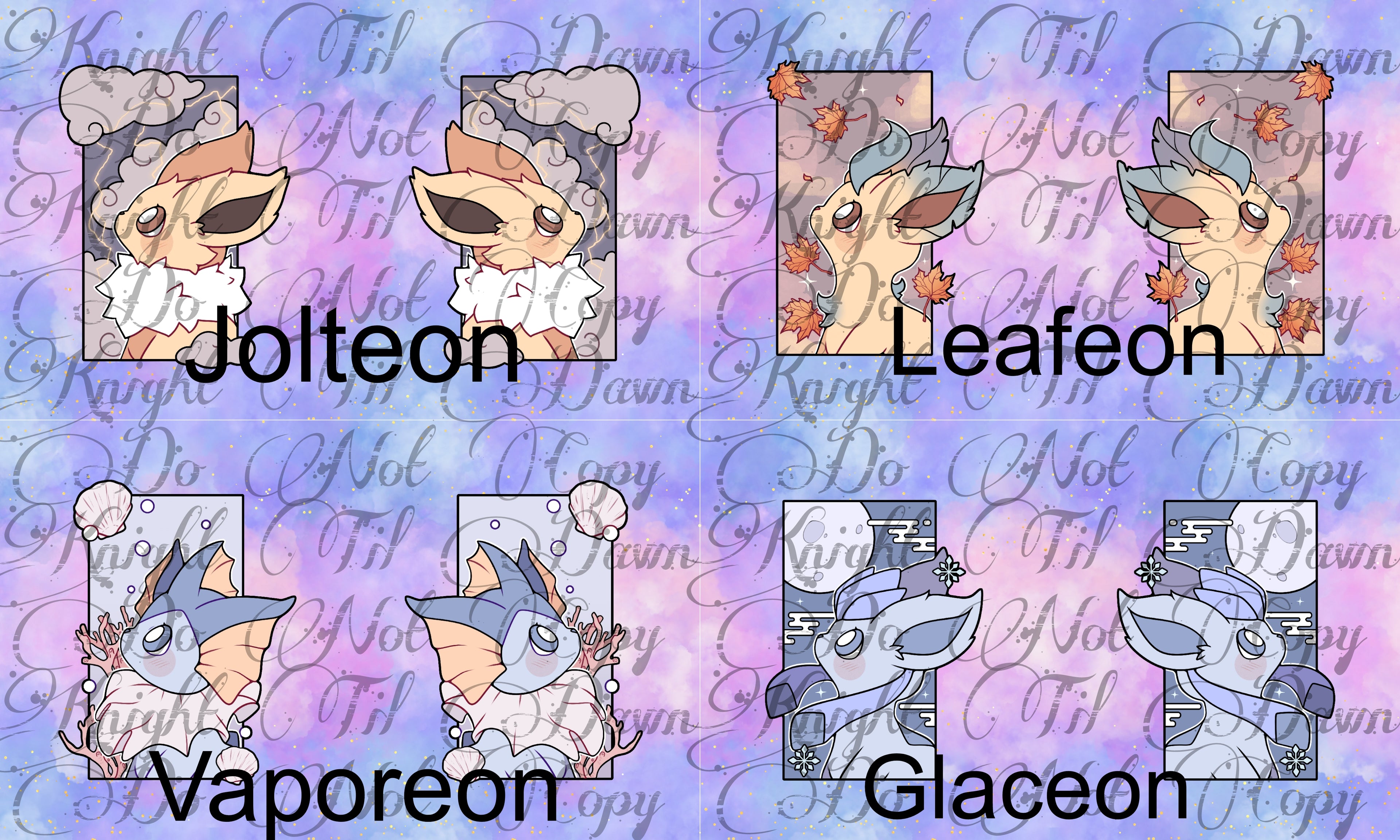 Evelution Frame Plushie Panels (Preorder)