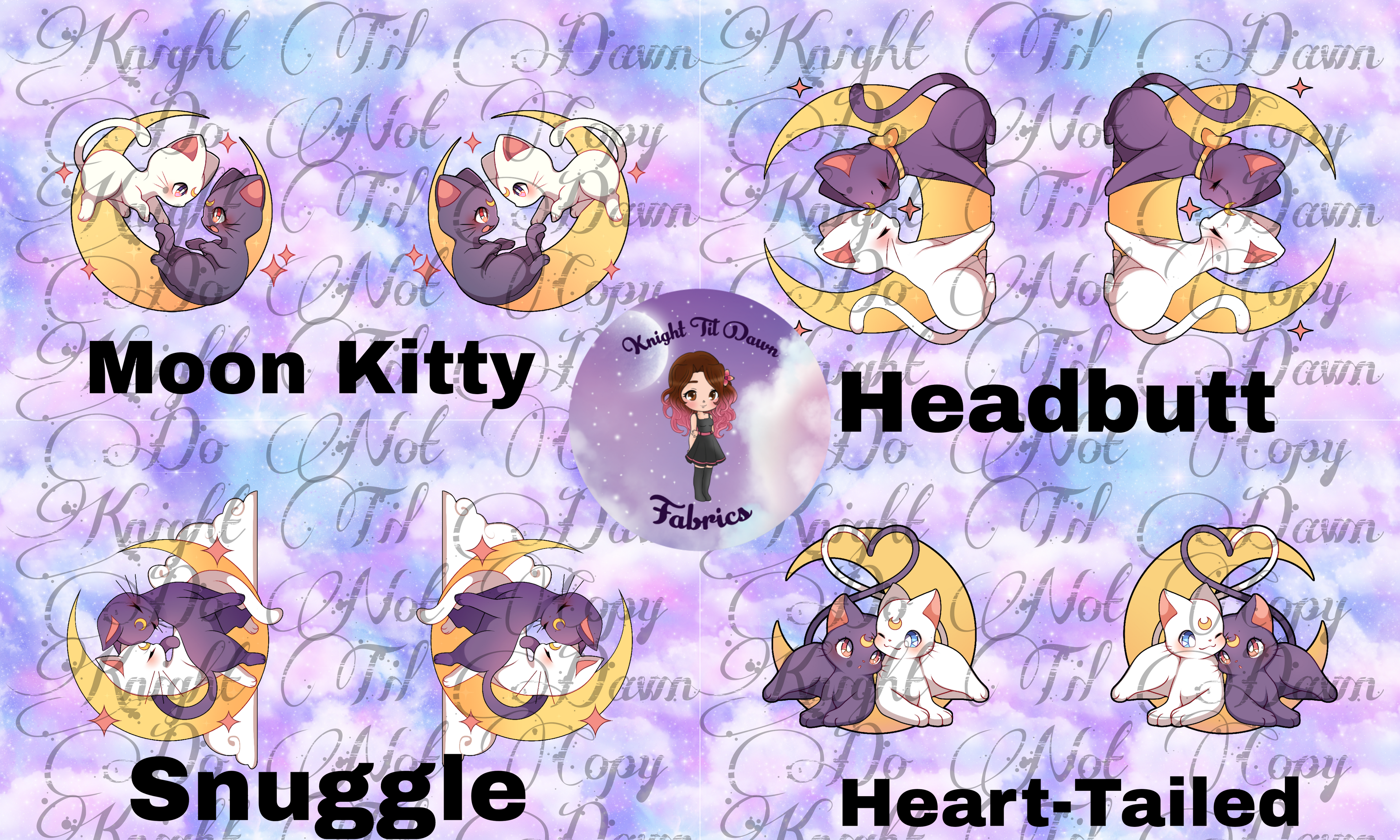 Moon Kitties Plushie Panels (Pre-order)