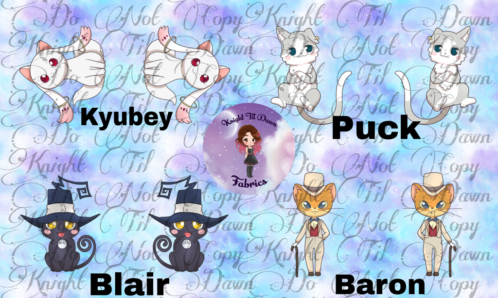 Anime Cats Plushie Panels (Pre-order)