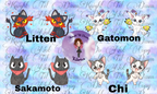 Anime Cats Plushie Panels (Pre-order)