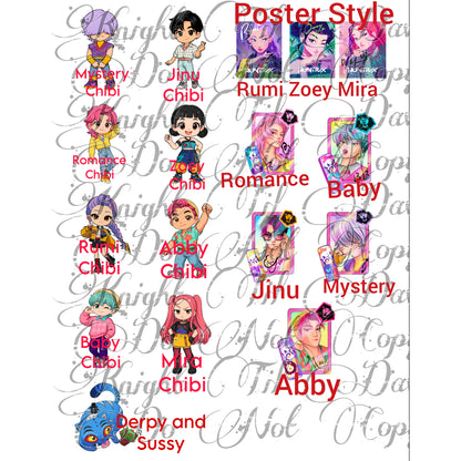 KPOP Woven Child Panels