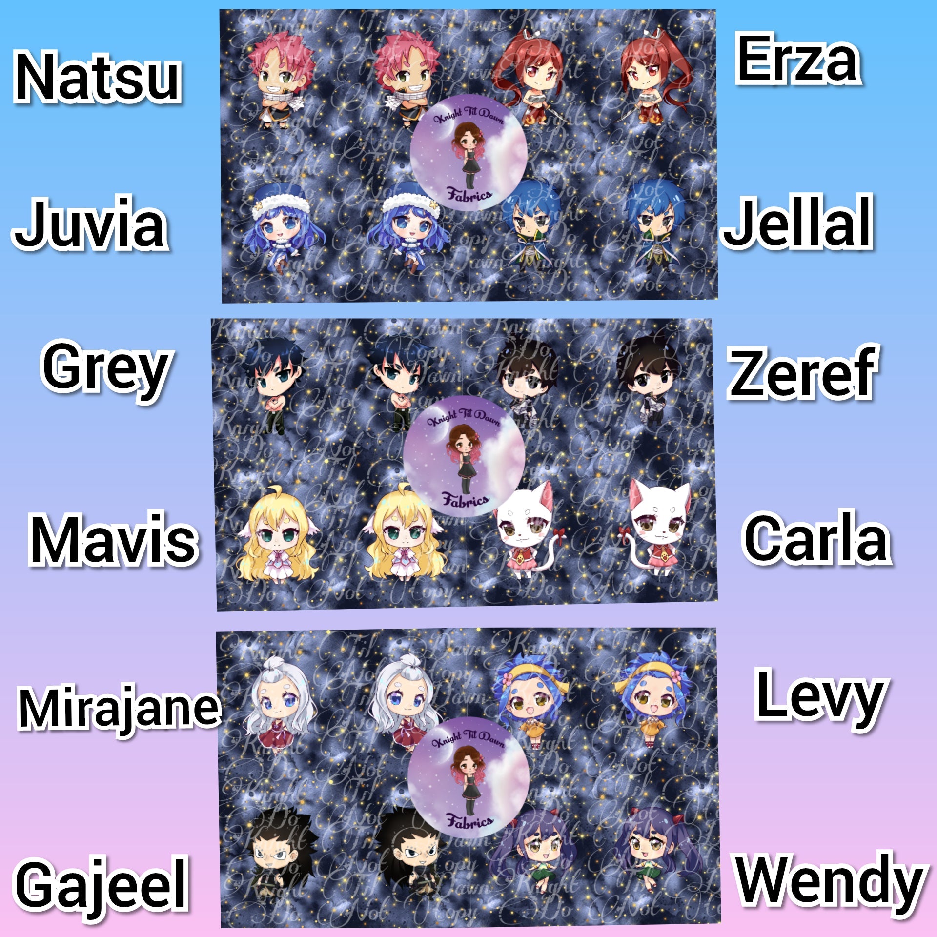 Tale of Fairies Plushie Panels (Preorder)
