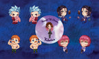 Chibi Sin Plushie Panels (Preorder)