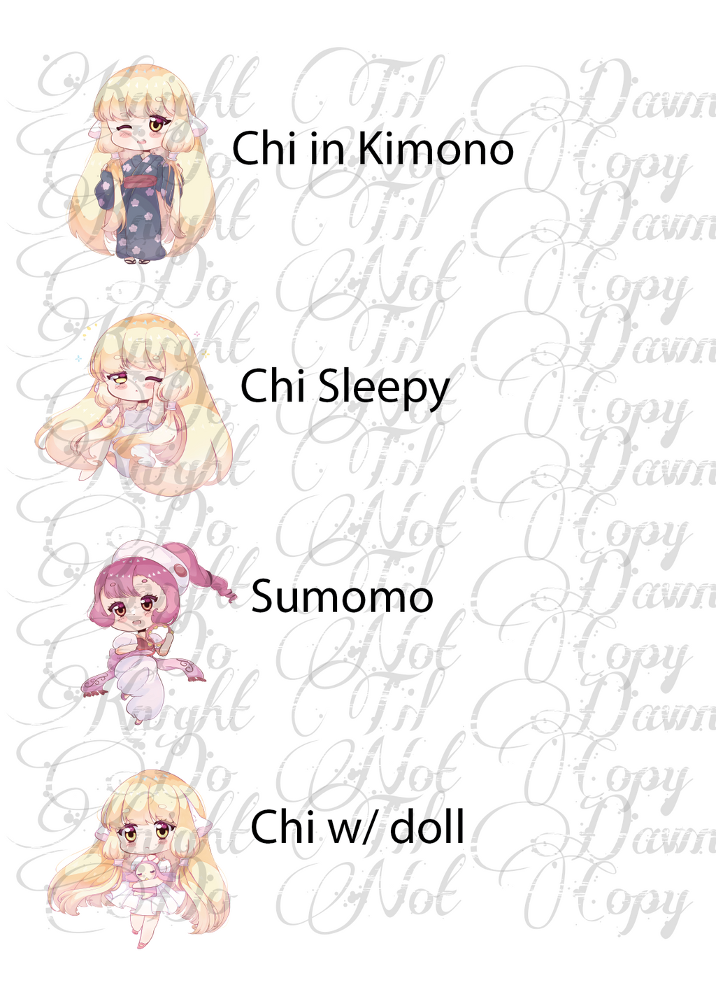 Chi Plushie Panels (Preorder)