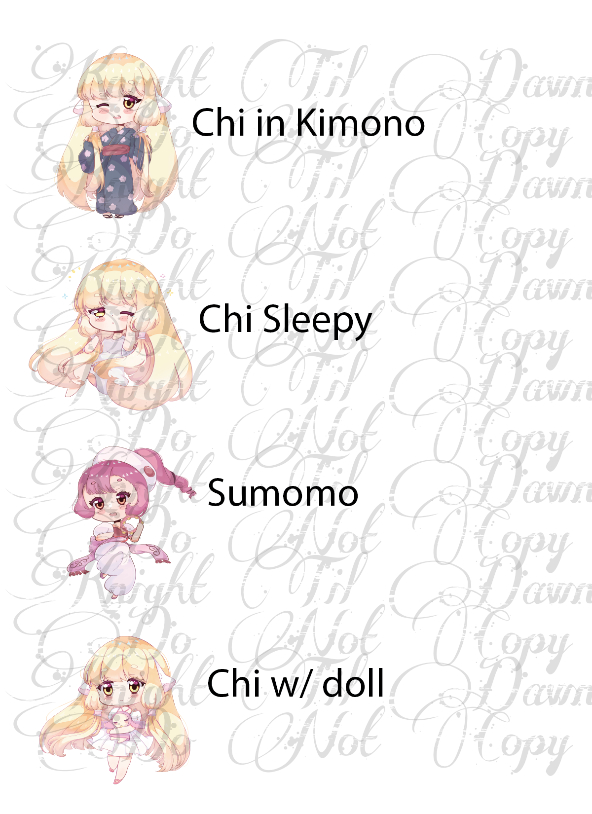 Chi Plushie Panels (Preorder)