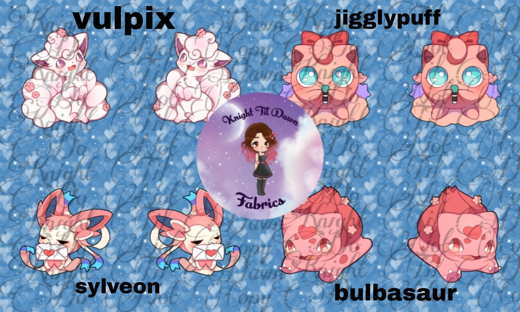 Valentine Plushie Panels (Preorder)