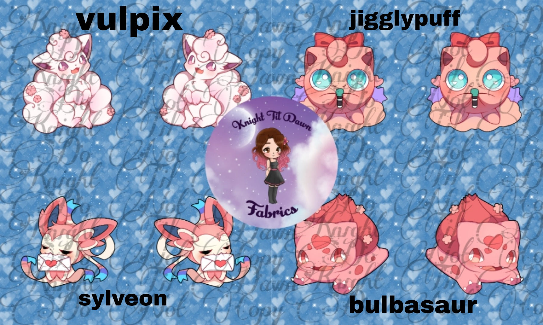 Valentine Plushie Panels (Preorder)