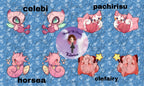 Valentine Plushie Panels (Preorder)