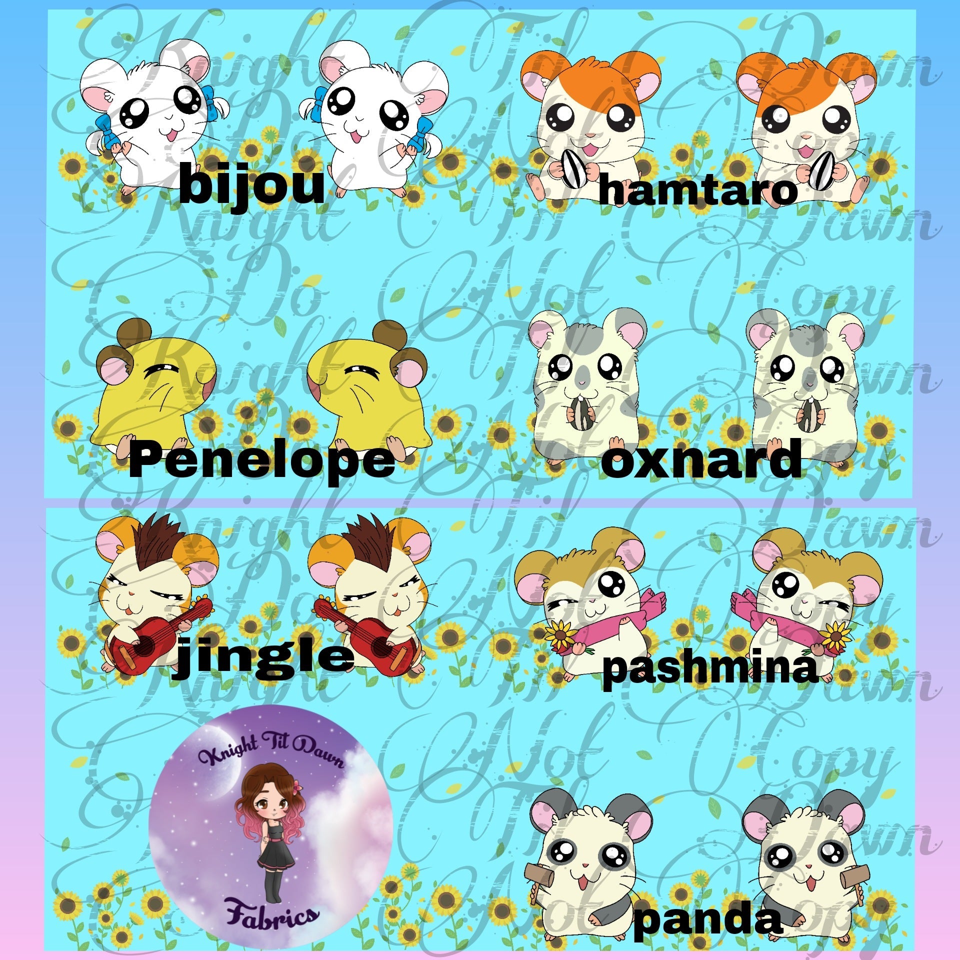 Ham Ham Plushie Panels (Preorder)