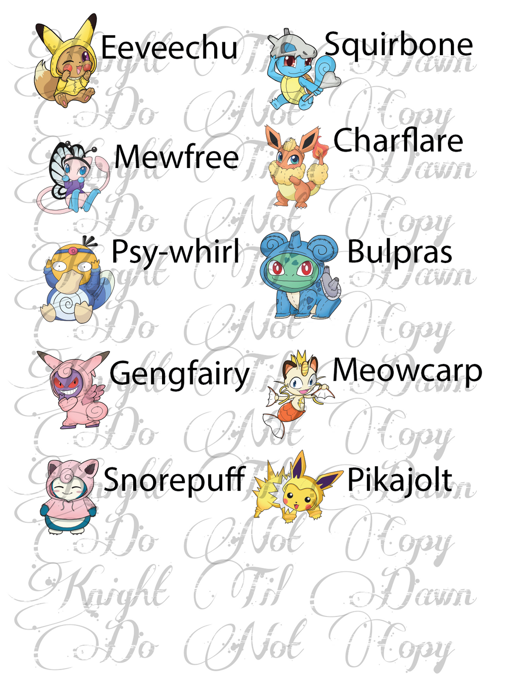 Cosplay Cuties Plushie Panels (Preorder)